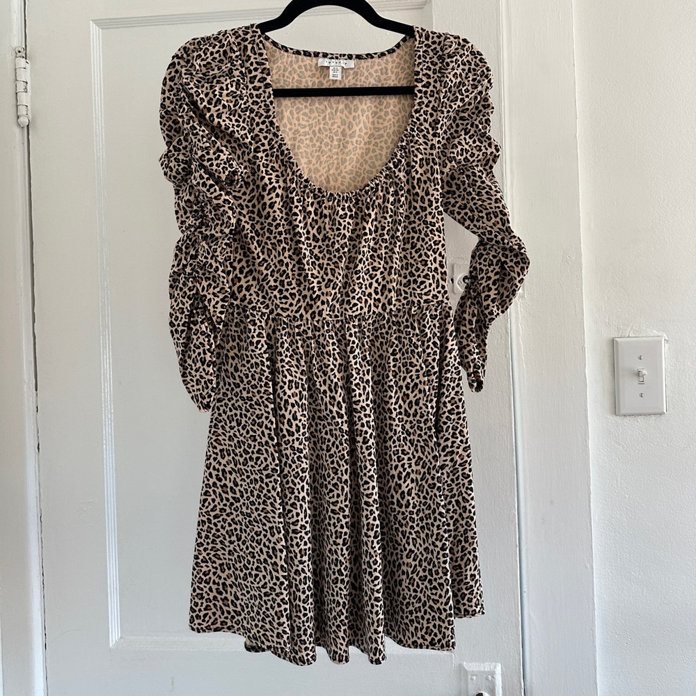 Topshop Cheetah/Leopard Print Dress